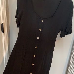 Black Button Down Dress